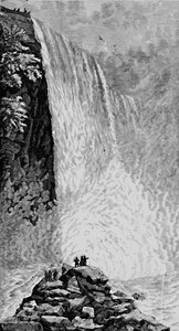 On the Rocks Below the American Falls, 1883