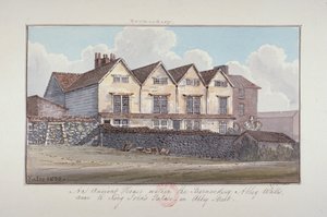 Abbey of St Saviour, Bermondsey, London, 1825 by G Yates