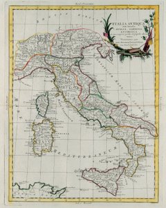 Political Map of Italy, Engraving by G. Zuliani from Volume IV of the "Newest Atlas"