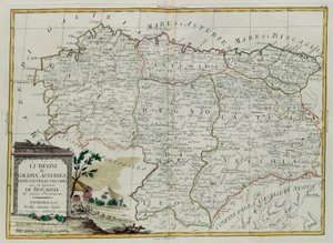 Kingdoms of Galicia, Asturies, Leon, Castilla Vieja with the Council of Biscallia by G. Zuliani