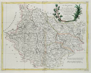 The Palatinates of Posnania, Gniesno, Brzesc, Kalisz and Inovroclav, Engraving by G. Zuliani from Tome III of the "Newest Atlas" by G. Zuliani