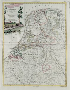 Republic of Holland divided into its provinces by G. Zuliani