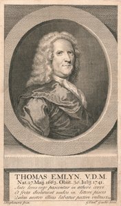 Thomas Emlyn, V.D.M., 1742 by G van der Gucht