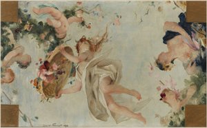 Sketch for the Salle des Fêtes at the Hôtel de Ville de Paris: The Flowers
