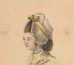 Head of a woman in a frilled cap, c.1774
