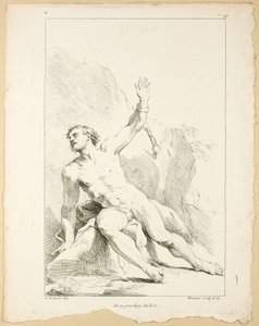 Figure, from Premier livre de figures d’Academies gravées en Partie par les Professeurs de l’ Académie Royale by Gabriel Huquier