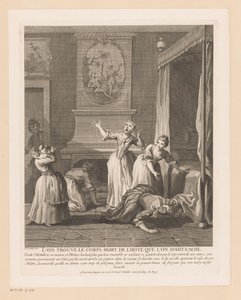 Women Find a Body Under a Bed (Scenes from the Roman Comique by Scarron series)