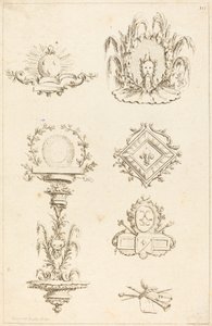 Designs for Tail-Pieces: pl. 10 by Gabriel Huquier after Claude Gillot