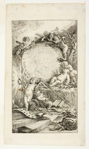Frontispiece, plate one from Recueil de Poésies de Sedaine