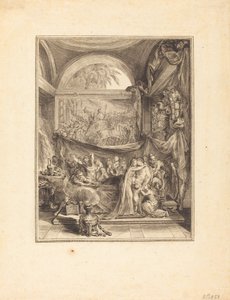 The Death of Germanicus by Gabriel Jacques de Saint Aubin