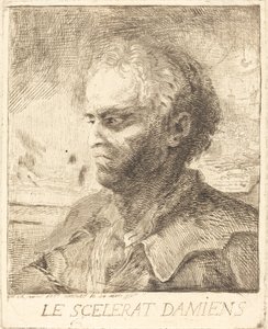 The Scoundrel Damiens by Gabriel Jacques de Saint Aubin