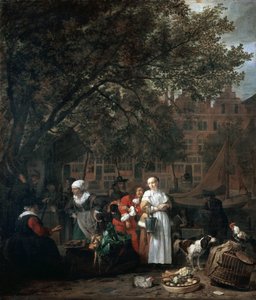 Amsterdam Herb Market by Gabriel Metsu