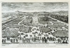 View of the Tuileries Garden as it is now - engraving by Perelle, end 17th century by Gabriel Perelle
