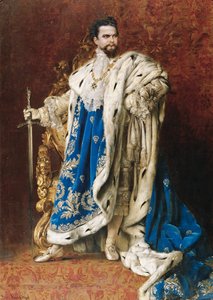 Ludwig II as the Grand Master of the Order of the Knights of St George by Gabriel Schachinger