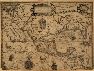 New and Accurate Map of the Lands and Kingdoms of California, New Spain, Mexico, and Peru by Gabriel Tatton