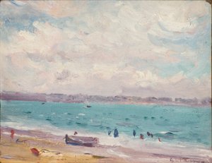 The beach at St Malo, 1881-1935