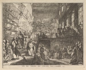 View of the Salon du Louvre in the Year 1753