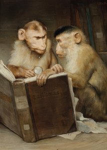 The Scholars by Gabriel von Max