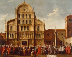 Doge of Venice by Church of San Zaccaria by Gabriele Bella
