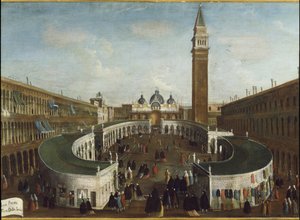 View of the Fete de la Sensa in St Mark square