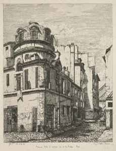 Etchings of Old Paris: Former Medical School, rue de la Bucherie