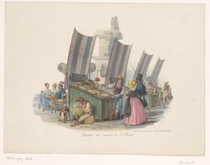 Seafood Stall at Market by Gaetano Dura