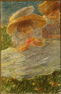 Children on the Lawn by Gaetano Previati