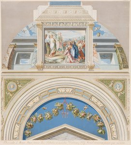 Lunette and Vault Field with Moses Showing the Tablets of the Law. 1774 by Gaetano Savorelli