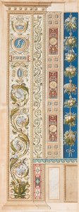 Pilaster Loggia V (Decoration with Beautiful Vines)