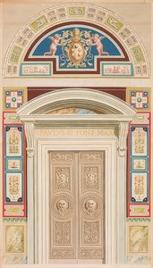 Door, Framing and Lunette of Loggia XIII by Gaetano Savorelli
