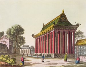 The European Palace at Yuen-Ming-Yuan, illustration from Le Costume Ancien et Moderne by Giulio Ferrario