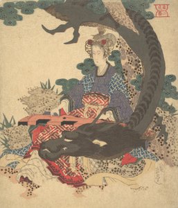 Benzaiten and Dragon by Gakutei