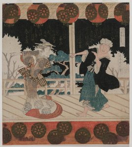 The Dance at Furuichi for the Hisagataya Group by Gakutei Harunobu
