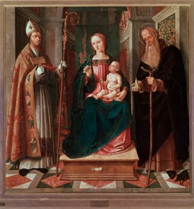 Madonna and Child between St Biagio and St Anthony the Abbot