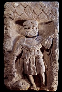 Gallo-Roman Art: Tricephal Deities or Mercury with Three Heads by Gallo Roman