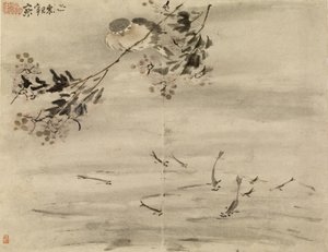 Bird Watching Fish by Gao Qipei