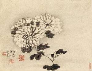 Chrysanthemums by Gao Qipei