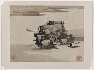 Finger Painting, from an Album of Ten by Gao Qipei