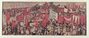 May Day in Trafalgar Square, London