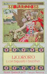 March, from a Calendar for Henri Garnier & Co. by Gaspar Camps Junyent