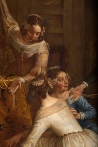 Parish Church of Saint-Brice. The Archduke Isabel of Spain Giving Her Jewelry to the Basilica of Saint-Martin of Halle. Gaspar de Crayer. by Gaspar De Crayer