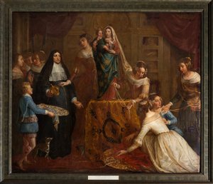 Parish Church of Saint-Brice. The Archduke Isabel of Spain Giving Her Jewelry to the Basilica of Saint-Martin of Halle. Gaspar de Crayer. by Gaspar De Crayer