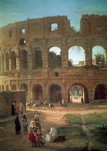 The Colosseum (detail) by Gaspar van Wittel