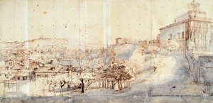 Villa Medici in Rome by Gaspar van Wittel