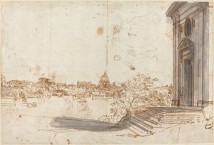 A View of Rome from Santa Maria del Priorato by Gaspar van Wittel