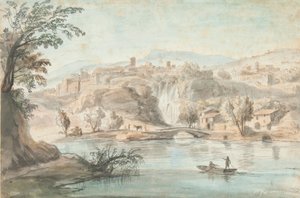 Landscape at Tivoli by Gaspar van Wittel