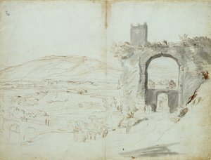 View at Tivoli by Gaspar van Wittel