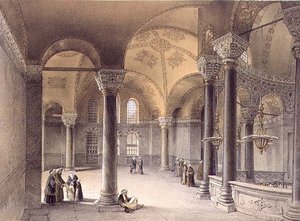 Haghia Sophia, plate 14: the Oriental Gallery by Gaspard (after) Fossati