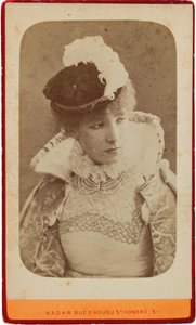 Portrait of Sarah Bernhardt 1844-1923, ca 1865 by Gaspard Félix Nadar