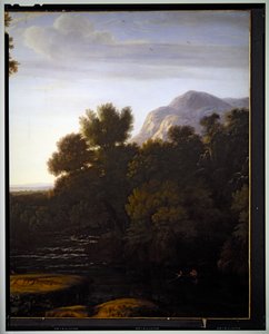 Italian Landscape (Detail) by Gaspard Poussin Dughet